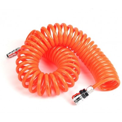 Pneumatic PU Spring Hose With Fittings-PU8X5