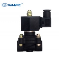 Hot Sale  2W Series 2/2  Way  1/2 inch Direct Acting Plastic Body 24V DC 230V AC Air Water Solenoid Valve