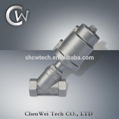 JZF-40 Pneumatic Angle Seat Valve with Stainless Steel Actuator