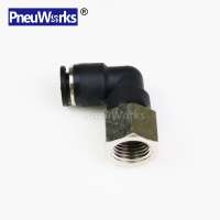 PLF black cup female air tube pneumatic plastic fittings